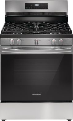 The Frigidaire 30" Gas Range with Quick Boil allows you to experience faster boil times with the 18, 000 BTU Quick Boil burner and our flexible five burner cooktop was designed to fit all your cooking needs. For easier cleanup, our Steam Clean cycle provides a quick 30-minute oven cleaning that's chemical-free, odor-free and fast. Also features our EasyCare™ Stainless Steel Finish which resists fingerprints and is easy to clean. Frigidaire 30-in 5 Burners 5.1-cu ft Steam Cleaning Freestanding Na Whimsical Furniture, Gas Heater, Single Oven, Deep Frying, Gas Oven, Oven Cleaning, Quick Weeknight Dinners, Gas Range, Steam Cleaning