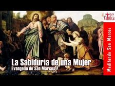 a painting with the words la sabilura de una mujer and an image of jesus