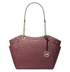 PRICES MAY VARY. Imported Michael Kors Leather Shoulder Bag For On-the-go, Michael Kors Pink Shoulder Bag With Gold-tone Hardware, Michael Kors Bags With Gold-tone Hardware For On-the-go, Michael Kors Bags With Gold-tone Hardware, Michael Kors Tote Shoulder Bag With Gold-tone Hardware, Side Snap, Exterior Details, Kors Jet Set, Signature Logo