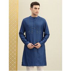 Eid Cotton Kurta With Naqshi Embroidery, Formal Cotton Kurta For Festivals, Formal Festival Cotton Kurta, Traditional Fit Long Sleeve Kurta With Dabka, Festive Cotton Kurta With Naqshi, Festival Long Sleeve Kurta With Naqshi Detailing, Traditional Fit Straight Kurta With Dabka Work, Traditional Long Sleeve Kurta For Eid, Long Sleeve Kurta With Naqshi For Eid