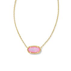 Pink Charm Necklace For Everyday, Pink Charm Necklaces For Everyday Wear, Feminine Pendant Necklace With Delicate Chain, Feminine Pendant Necklaces With Delicate Chain, Elegant Pink Necklace For Everyday Wear, Elegant Pink Necklace For Everyday, Elegant Pink Necklaces For Everyday, Kendra Scott Bracelet, Short Pendant Necklace