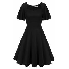 95% Polyester, 5% Spandex Hand Wash Only Closure Type:Zipper V-Neck Flared A-Line Party Dress, Top With Lining, Skirt Without 1950s Retro Swing Dress Great For Work Casual Wear, Formal Occassion, Party Stretch Dress With Back Zipper, Square Neck Stretch Dress In Solid Color, Black Fit And Flare Elastane Dress, Solid Color Square Neck Elastane Dress, Black A-line Midi Dress In Elastane, Black Square Neck Dress In Elastane, A-line Elastane Midi Dress For Party, Fitted Dress With Back Zipper, Black V-neck Midi Dress With Elastane