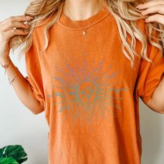 Pastel Vintage Sun Moon Boho T-shirt Astronomy Shirt - Etsy Fall Tees, Pastel Vintage, Comfort Colors Tshirt, Autumn T Shirts, Comfort Colors Sweatshirt, Vintage Sun, Fall Tee, Faith Shirt, Christian Apparel