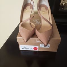 Nude Patent Leather Close Toe. Wore 2x. Paid 55 Dollars To Have The Red Bottoms Done. I Do This Before Wearing Any Of My Red Bottom Shoes. I Bought Them At Nm, Please Know Your Size-- You Typically Go Up A Size. Christian Louboutin Shoes Closet, Red Bottom Shoes, Red Bottom, Red Bottoms, Go Up, Selling On Poshmark, Louboutin Shoes, Christian Louboutin Shoes, Luxury Items