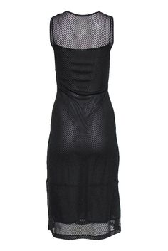 Get glittering in a sleek and slinky maxi from Philosophy! Made with a sheer ribbed knit, this is the perfect piece to wear for your next evening soiree with some tall heeled boots and your favorite dark red lip for a '90s-inspired evening look! Size 6 100% Polyester Made in Italy Tank silhouette Round neckline Sheer material with attached slip Metallic ribbed knit Waist 24" Bust 28" Total length 46" Evening Bodycon Mesh Maxi Dress, Evening Bodycon Maxi Mesh Dress, Elegant Bodycon Mesh Maxi Dress, Stretch Mesh Midi Dress For Evening, Sheer Stretch Evening Midi Dress, Evening Sheer Stretch Midi Dress, Sheer Stretch Midi Dress For Evening, Chic Mesh Maxi Dress For Party, Elegant Stretch Mesh Maxi Dress