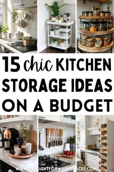 the kitchen storage ideas on a budget are great for small spaces and can be used to store