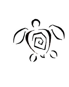 a drawing of a turtle on a white background