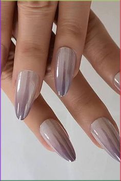 Ombre Chrome Nails, Long Press On Nails, Chrome Nails Designs, Her Nails, Metallic Nails, Holographic Nails, Chic Nails, Valentine's Day Nails, Chrome Nails