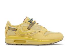 Travis Scott X Air Max 1 'Saturn Gold' - Nike - DO9392 700 | Flight Club Travis Scott Air Max 1, Cactus Jack Logo, Nike Travis Scott, Yellow Palette, Travis Scott Cactus Jack, One Note, Nike Gold, Cactus Jack, Nike Air Max 1