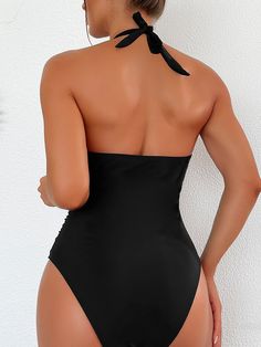 Features:-Simple & Fashion-Easy to clean. quick-drying-Suit for all kinds of water activities Specifications:Style: One piece BikiniMaterials: 82% Nylon. 18% spandexPackage include: 1*Women one piece swimsuitWarm Tips:-Do not tumble dry.-Do not bleach and iron.-Hand wash with cool water.-Wash separately from other clothes and turn inside out to dry. Size Chart Fitted Nylon Tankini For Sunbathing, High Stretch Solid Swimwear For Swimming, High Stretch Sleeveless Swimwear For Beach Season, High Stretch Sleeveless Swimwear For Beach, High Stretch Sleeveless Beach Swimwear, High Stretch Swimwear For Pool And Beach, High Stretch Beachwear Tankini For Pool, High Stretch Swimwear For Summer Pool, Elastane Halter Neck Swimwear For Beach Season