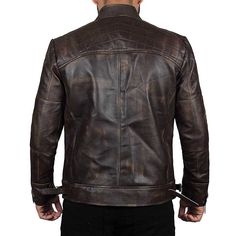 Dark Brown Cafe Racer Leather Jacket Men
This brown cafe racer leather jacket for men can complete the perfect biker look for any man. There are so many different jackets available for bikers today, and one of the most popular is the cafe racer design.

This design usually comes with a cool flat front zipper that runs from the chest down to the sleeves. Excellent contrasting stitching running throughout the entire jacket, which will set it off for a perfect look. Not only that, but this jacket will usually have a cool leather or dark brown colored underside, which is where you will want to start.

This brown cafe racer leather jacket is perfect for both summer and fall because it will be able to keep its cool look year-round while keeping its original appeal during the colder months.

Dark Brown Leather Jacket For Biker Events, Casual Brown Leather Jacket For Biker Events, Brown Biker Jacket With Zipper For Biker Events, Brown Cafe Racer Biker Jacket For Biker Events, Brown Zipper Biker Jacket For Events, Brown Cafe Racer Leather Jacket For Fall, Moto Style Brown Leather Jacket For Biker Events, Brown Moto Leather Jacket For Biker Events, Brown Biker Leather Jacket