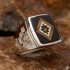 Black Arrow presents this fashionable Kayenta Sterling Silver Ring by David Rosales, the premier contemporary Southwest Jewelry Designer. Native American Made White Jasper, Contemporary Southwest, Black Jade, Silver Jewelry Box, Silver Rings With Stones, Black Arrow, Long Pearl Necklaces, Layered Necklaces Silver, Fine Silver Jewelry