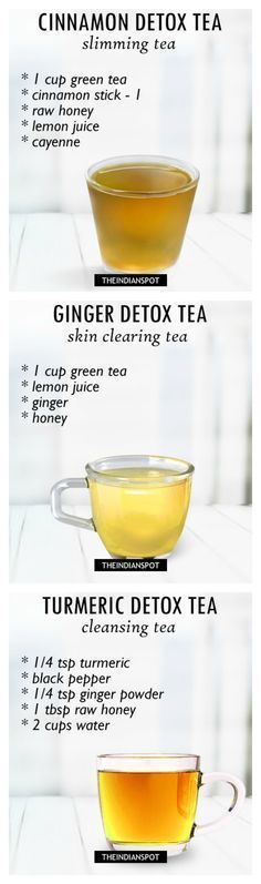 Specific tea recipes to cleanse specific things. Resep Juice, Ginger Detox, Resep Diet Sehat, Resep Smoothie, Detox Tea Recipe, Tea Cleanse, Makanan Diet, God Mat, Idee Pasto Sano