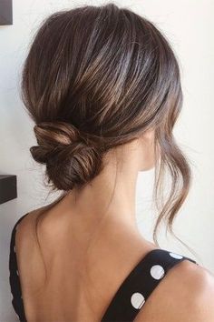 Low Bun Wedding Hair, Bridesmaid Hair Inspo, Wedding Hair Up, Guest Hair, Bridesmaid Hair Makeup, Trendy Hairstyle, Bun Hairstyle, Wedding Hair Inspiration, Low Bun