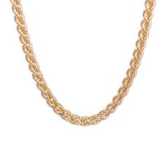 Spiga (Wheat) Yellow Gold Chain - G&D Unique Designs #finejewelry #luxuryjewelry #goldpendant #whitegold #diamond #diamondpendant #diamondjewelry #sapphirependant #goldnecklace #diamondnecklace #jewelrytrend #fashiontrent Gold Infinity Ring, 18k Gold Chain, Solid Gold Necklace, Gold Statement Earrings, Statement Drop Earrings, Sapphire Pendant, Tennis Necklace, Station Necklace, Statement Pendant