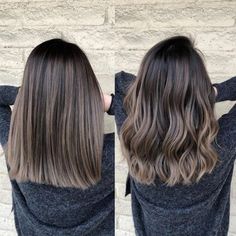 Ash Brunette, Babylights Hair, Balayage Straight, Balayage Straight Hair, Texture Medium, Brown Hair Balayage, Short Straight Hair, Haircuts Straight Hair, Balayage Brunette