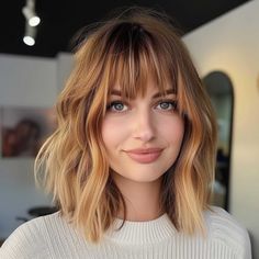 34 Trendy Choppy Bob with Bangs for a Modern Beachy Style Thick Choppy Bob, Curtain Bangs Choppy Bob, Choppy Lob With Fringe, Choppy Fringe Short Hair, Undone Bob With Bangs, Hairstyle Long Bob With Bangs, Shaggy Mid Length Hair Messy Bob, Lob With Full Bangs, Short Hair Full Fringe