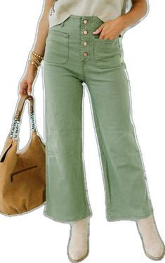 Versatile High Waist Flare Jeans With Pockets, High Waist Solid Color Flare Jeans, High Waist Flare Jeans Casual Style, Trendy Wide Leg Flare Jeans For Fall, Fall High-waisted Flare Jeans With Pockets, Non-stretch Flare Jeans For Workwear, Casual Non-stretch High-waisted Flare Jeans, High Rise Flare Jeans For Fall Day Out, Trendy Solid Color Jeans