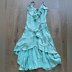 This Pretty Dress From City Chic Features Adjustable Spaghetti Straps, A Wrap Closure, And High-Low Hem. New With Tags Size 16 Msrp $189