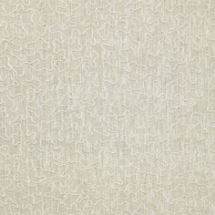 an upholstered wallpaper with white threadwork on the side and beige background