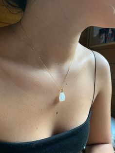 "OUR*SPECIAL*ITEM Raw Rainbow Moonstone pendant , i have made it with love. Moonstone is the June Birthstone. These simple, delicate and versatil necklace that you can wear at any occassion. Confortable to use and wear, is the perfect outfit for your day. You can combinate with other dainty necklaces MOONSTONE: JUNE BIRTHSTONE Rainbow Moonstone is a good Gemstone for women. A stone for \"new beginnings\", Moonstone is a stone of inner growth and strength. It soothes emotional instability and str Minimalist Crystal Necklaces With Natural Stones, Dainty White Crystal Necklace With Delicate Chain, Delicate Moonstone Necklace With Delicate Chain, Dainty Moonstone Charm Necklace For Gift, Delicate White Crystal Necklace With Delicate Chain, White Moonstone Necklace With Delicate Chain, White Crystal Pendant Necklace With Moon Charm, Dainty White Necklace With Moon Charm, Everyday Delicate White Crystal Necklace