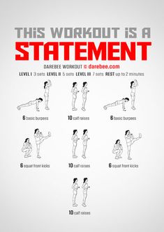 this workout is a statement poster