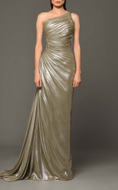 Jean-Louis Sabaji 600432 Lime-Green Jean Louis Sabaji, Drape Gown, Draped Gown, Cutout Gown, Drape Gowns, Drape Maxi Dress, Sequin Gown, Tulle Gown, Fashion Attire