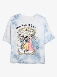 Please Note: wash pattern may varyLightweight 100% combed ring spun cottonWash cold; dry lowImportedListed in women sizes Crop Graphic Tee, Disney Crewneck, Tie Dye Girl, Outfit Pieces, Cropped Graphic Tees, Vintage Princess, Disney Tees, Crop T Shirt, Vintage Cartoon