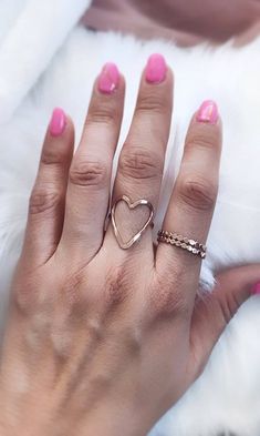 Open heart ring for women Necklace Sizes, Plastic Free, Ring Necklace, Or Rose, Heart Ring, Gold Filled, Silver Gold, Silver Rings, Sparkle