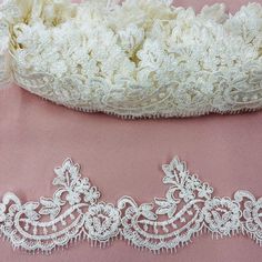 Corded Lace Trimming Embroidered on 100% Polyester Net Mesh | Lace USA Quinceanera Crown, Couture Looks, Dress Stand, Embroidered Trim, Corded Lace, Gowns Of Elegance, Bridal Tiara, Champagne Color, Dresses Evening