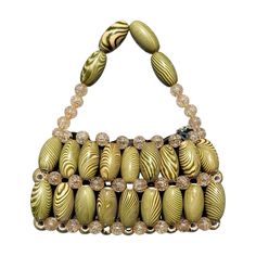 #olivebag #minibag #itgirlbag #purse #bagaesthetic #pursesandhandbags #summerbag #sparkelbag #beedecor #olive Unique Handbags, Bags And Shoes, Beaded Bag, Pretty Bags, Unique Bags, Beaded Bags, Bag Dress, Cute Bags, Arm Candy