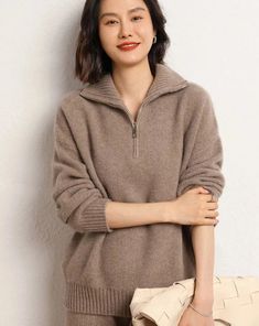 Material: 100% Cashmere Wrap yourself in luxury with our Cashmere Loose Sweater. Crafted from 100% premium cashmere, it combines comfort with style. The loose fit offers versatility for casual or dressier occasions. Enjoy year-round coziness with this seasonless essential. Care is easy with dry cleaning or gentle hand washing. Elevate your wardrobe with the indulgent softness of our Cashmere Loose Sweater. Care: Dry Cleaning: We recommend dry cleaning, to preserve its quality and prevent any pot Cashmere Tops For Winter, Casual Cashmere Sweater With Relaxed Fit, Casual Relaxed Fit Cashmere Sweater, Winter Cashmere Top, Casual Beige Cashmere Top, Soft Cashmere Fall Sweater, Soft Cashmere Sweater For Fall, Long Sleeve Cashmere Sweater With Soft Texture, Solid Cashmere Sweater For Loungewear