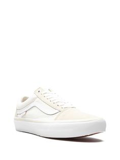 Shop Vans Old Skool Pro sneakers with Express Delivery - FARFETCH Sporty Lace-up Canvas Shoes With Gum Sole, Sporty Off White Lace-up Sneakers, Vans Lace-up Canvas Shoes, Casual Platform Sneakers With Vulcanized Sole For Skateboarding, Casual Vulcanized Platform Sneakers For Skateboarding, Casual Cream Canvas Shoes For Streetwear, Lace-up Canvas Shoes With Contrast Sole For Skateboarding, Urban Canvas Shoes With Contrast Sole, Vans Low-top Canvas Shoes For Skateboarding