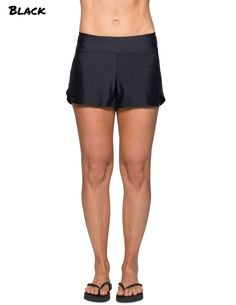 "SUPERB QUALITY. MADE TO ORDER. MADE IN CALIFORNIA. SWIM SHORTS DETAILS *Double layered wide waistband for a comfortable fit: fold up or down *Zip pocket at right for keys/credit cards, attached bikini liner *4.5\" inseam (size Large), see product description for other sizes *Light and flexible fabric is perfect for surfing, swimming *Complements your favorite Tuga swim top *Made in USA of U.S. and imported materials FIT Fitted. Optimal for swimming, snorkeling, diving, gym, hiking and pretty mu Sporty Swim Skirt With Wide Waistband, Solid Color Go-dry Bottoms With Short Leg, Solid Color Go-dry Short Bottoms, Fitted Short Length Swim Skirt With Go-dry, High Waist 4-way Stretch Shorts, Bottoms With Built-in Shorts And 5-inch Inseam, Solid Color Workout Bottoms With Short Inseam, Solid Color Bottoms With Short Inseam For Workout, Solid Bottoms With Built-in Shorts And 5-inch Inseam