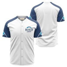 Busch Light White And Blue Jersey Shirt, Busch Light Jersey, Busch Light gift, Busch Light apparel, Busch Light shirt, jersey shirt mens, Summer gifts, Busch Light merchandise, Basic Baseball Jersey, Summer Baseball Jersey, Busch Light team baseball jerseys Busch Light Logo, Busch Light, Light Logo, Summer Baseball, Team Building Events, Modern Color Palette, Blue Jersey, Trendy Graphic Tees, Summer Gifts