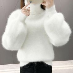 #ad Great shopping ideas for Women's Angora Faux Cashmere Warm Knit Sweater Fluffy Fuzzy Plush Jumpers, Fashion Women's Sweaters Fuzzy Sweater Outfit, Lazy Sweater, Gros Pull Mohair, Oversized Cropped Sweater, Fluffy Fabric, Fur Sweater, Proper Posture, Fluffy Sweater, Angora Sweater