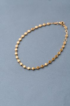 Kiklos Infinity Bracelet — Hellenic Aesthetic Elegant Yellow Gold Jewelry With Round Beads, Timeless Gold Jewelry With Round Beads, 14k Gold Single Strand Jewelry With Round Beads, Recycled Gold Round Bracelets As A Gift, Recycled Gold Bracelets As Gift, Round Recycled Gold Bracelets As A Gift, Recycled Gold Round Bracelet As Gift, Full Circle Yellow Gold Jewelry As Gift, Everyday 14k Gold Full Circle Jewelry