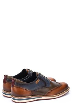 Colorblock burnished leather distinguishes this contemporary derby fronted by a wingtip toe and set on a sporty, stacked sole. Lace-up style Removable cushioned insole Leather upper/leather and textile lining/synthetic sole Imported Brandy Fits, Nordstrom Store, Anniversary Sale, Up Styles, Brandy, Derby, Color Blocking, Leather Upper, Nordstrom