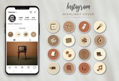 the instagram app is designed to look like it has many different things on it