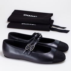 CHANEL Women Mary Jane Flats G45697 Cruise Black Leather CC Logo Shoes Sz EU 38 CHANEL Women Mary Jane Flats G45697 Cruise Black Leather CC Logo Shoes Sz EU 38 Guaranteed 100% Authentic Feel free to contact us if you have any questions Please check our new arrivals, or check our luxury pre-loved   Description   Size: US 8 UK 5 EUR 38 Material: Leather Insole length: approx. 24.5 cm   Delivery terms   The items are carried out by top and verified delivery companies - DHL, FedEx, UPS. All items are attentively checked before each dispatch. In some cases we are making the pictures before dispatch. We are always ready to ship the item immediately after receiving payment, in rare cases it may take up to 2 business days. Please consider the average delivery time depending the zone in the table b Chanel Mary Jane Shoes, Classic Flat Leather Shoes With Contrasting Heel, Classic Leather Shoes With Contrasting Heel Counter, Classic Leather Shoes With Contrasting Flat Heel, Elegant Leather Flats With Cap Toe, Leather Flats With Contrasting Heel Counter, Evening Leather Shoes With Contrasting Heel Counter, Evening Leather Shoes With Contrasting Heel And Round Toe, Evening Leather Shoes With Contrasting Heel