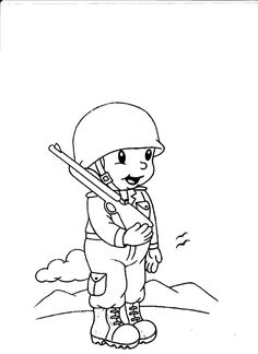 a coloring page with a soldier holding a baseball bat and wearing a helmet while standing in the grass