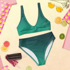 🌊🌴 Get ready to make a splash with our eco-friendly sport bikini! Designed with both style and sustainability in mind, this high-waisted bikini is crafted from ♻️ recycled polyester, making it a perfect choice for eco-conscious fashionistas who want to make a statement. 🌸🌿We believe in the power of recycling, which is why we carefully select and transform discarded plastic bottles into a luxurious and durable textile for this bikini. ♻️🌍 By choosing this sport bikini, you not only get a tre Flattering Swimwear, Sport Bikinis, Living In Europe, Clean Environment, Conscious Fashion, Eco Friendly Fashion, Eco Conscious, Look Chic, Plastic Bottles