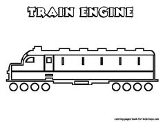 a train engine with the words train engine on it's front and back side