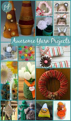 the cover of an article about yarn projects and crafts for kids to make with them