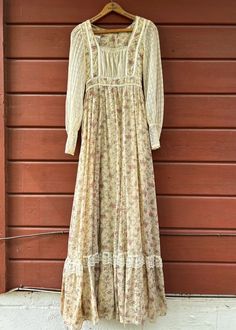 Vintage Gunne Sax San Francisco Lace Maxi Prarie Dress As-is Boho Sz 28x60 | eBay Gunny Sax Dresses, Vintage Cottage Dress, Full Length Spring Daywear Dress, Full Length Daywear Dresses For Spring, Vintage Full Length Daywear Dress, Beige Full Length Dress For Spring, Beige Full-length Dress For Spring, Full Length Beige Dress For Spring, Vintage Full Length Dress With Lace Trim