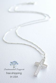 Christmas is coming. Get FREE SHIPPING from Sentimental Support.Sterling Silver Open Cross Pendant Necklace, FREE SHIPPING, Christian Cross Charm Jewelry, Religious Gift, Cross Outline, Baptism Gift, Confirmation Gift, Christening Necklace Cross Outline, Confirmation Gifts, Christian Cross, Baptism Gifts, Christening Gifts, 925 Sterling Silver Chain, Cross Charms, Cross Pendant Necklace, Christmas Is Coming