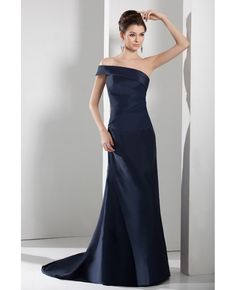 Shop best price a-line one-shoulder sweep train satin evening dress online. Free Shipping and Custom-made. Pro since 2009. Evening Satin One-shoulder Dress With Fitted Bodice, Satin One Shoulder Dress With Fitted Bodice For Evening, Satin One Shoulder Evening Dress, One Shoulder Satin Maxi Dress For Evening, One Shoulder Satin Gown For Gala, Satin Finish One Shoulder Dress For Gala, One-shoulder Satin Gown For Gala, Satin A-line Evening Dress For Gala, One Shoulder Satin Dress For Evening