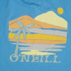 Oneill Brand Womens Soft Tee Womens Xl New With Tafs Oversized Crop Top Ocean Beach Surfing Theme Non Smoking Home All Sales Final Beach Tees, Oneill Womens, Oversized Crop Top, Surf Brands, Beach Surfing, Beach Tee, Womens Shirt, Ocean Beach, Blue Yellow