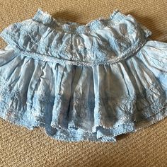 Barely Worn In Good Condition Mini Ruffle Skirt, Fancy Skirts, Love Shack Fancy, Ruffle Skirt, Womens Skirt, Tie Dye, Color Blue, Skirt, Women Shopping