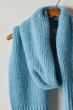 Hit The Ground Scarf Velvet Scarf, Accessories Collection, Cold Weather Accessories, Boho Clothing, Boho Outfits, Cold Weather, Ribbed Knit, Top Brands, Free People